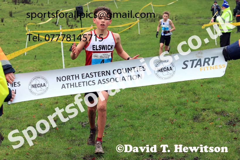 Boys under-13s 2023 NECAA Cross Country Relays, Thornley Hall Farm, Peterlee, County Durham. Photo: David T. Hewitson/Sports for All Pics